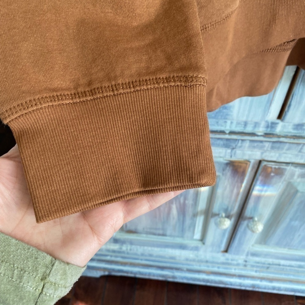 Avenue Women's Plus Size SWEATSHIRT SO COZY - Copper - Picture 8 of 11
